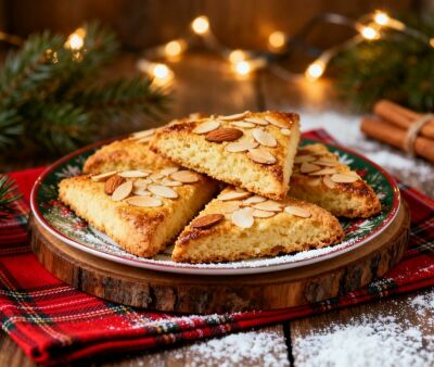 Imagem principal da notícia Biscoitos Dourados de Amêndoas Sem Glúten: Um Clássico Moderno, Simples, Elegante e com Charme Natalino